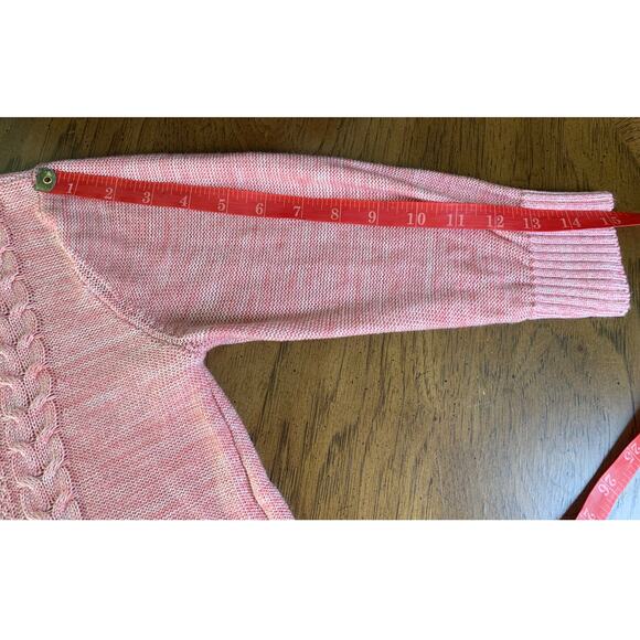 Soho New York&Co Jeans Women's Sweater Size M Tie Pink - Picture 8 of 10